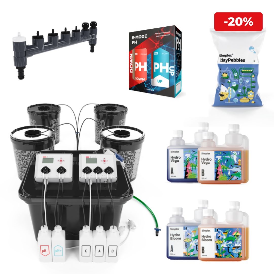 Комплект автоматизации "АкваПот E-MODE® 4 с питанием Simplex®"