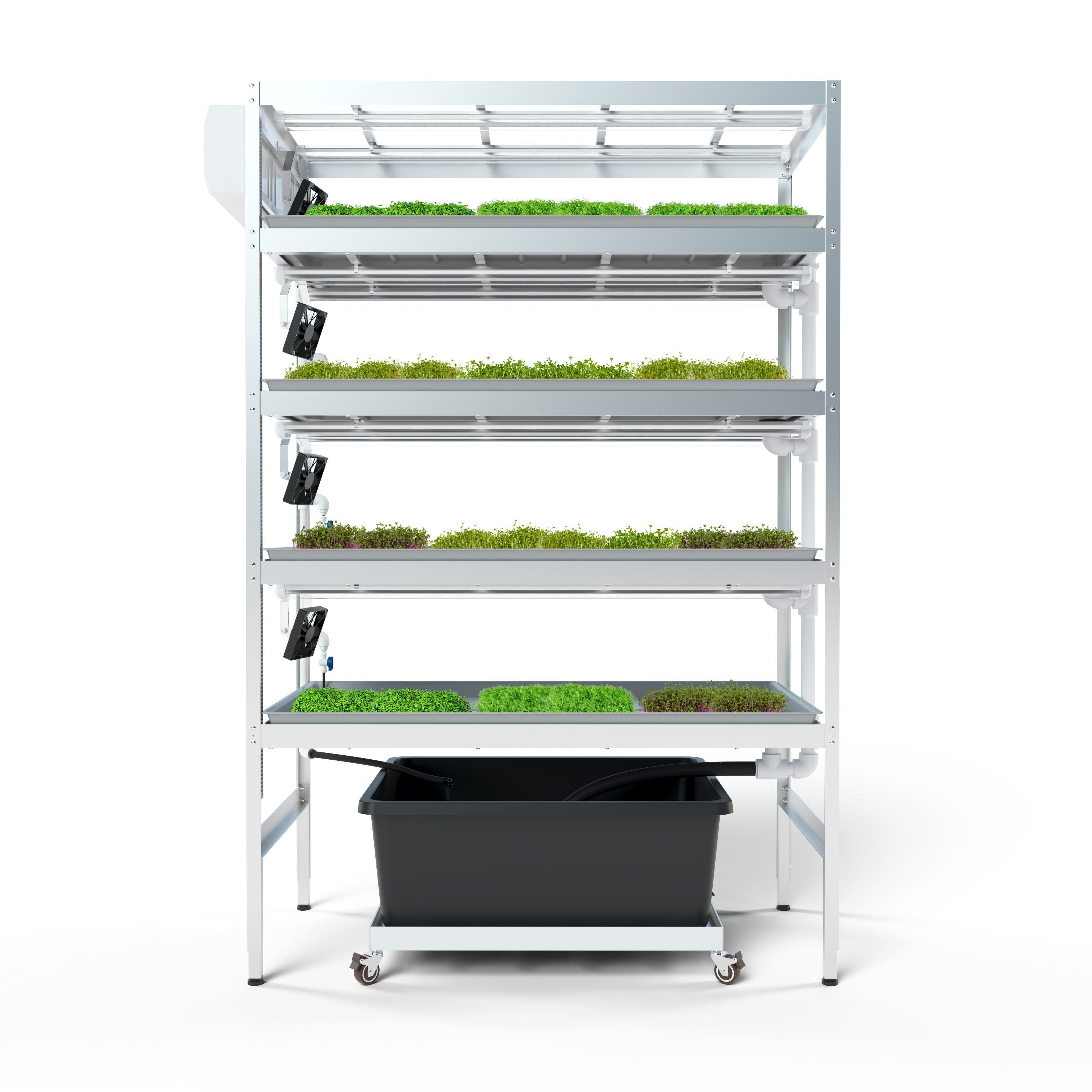 Гидропонная стеллажная система E-MODE® (4 яруса)