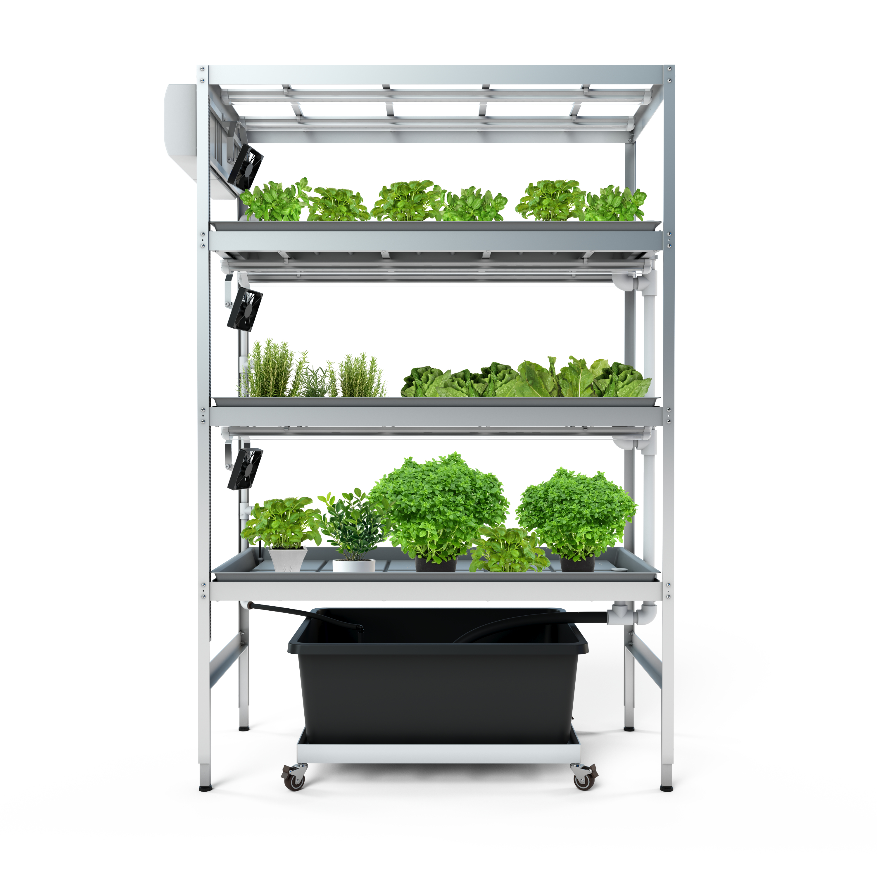 Гидропонная стеллажная система E-MODE® (3 яруса)