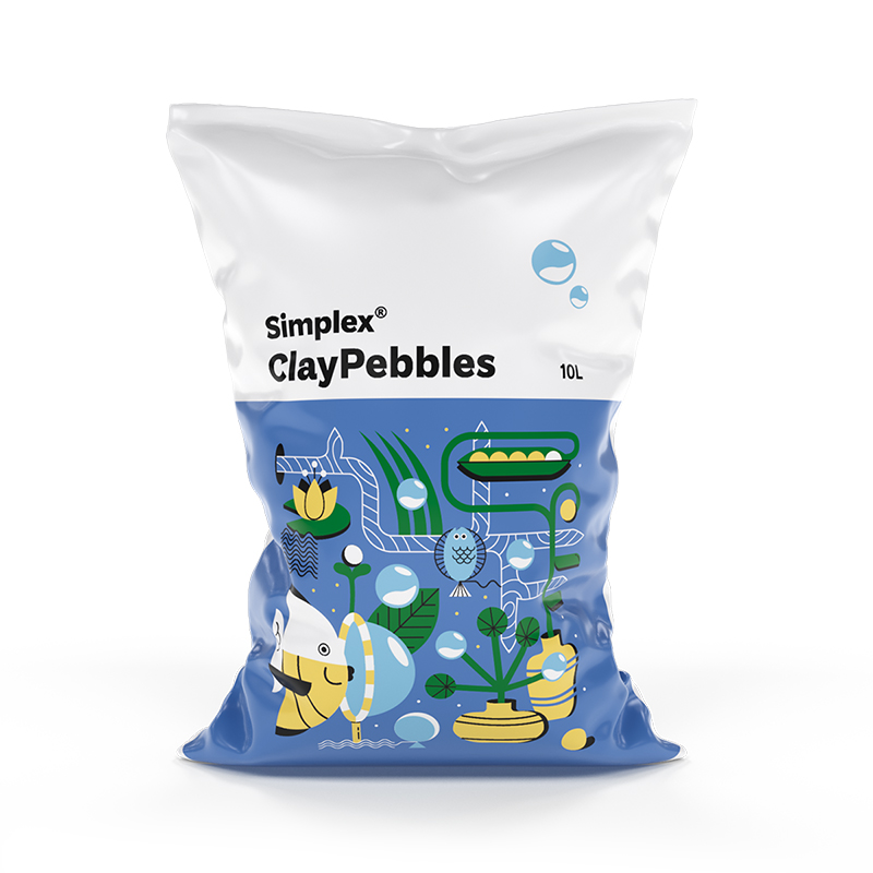 Simplex® КлэйПебблс (ClayPebbles) 10 л Керамзит фракция ⌀8-16