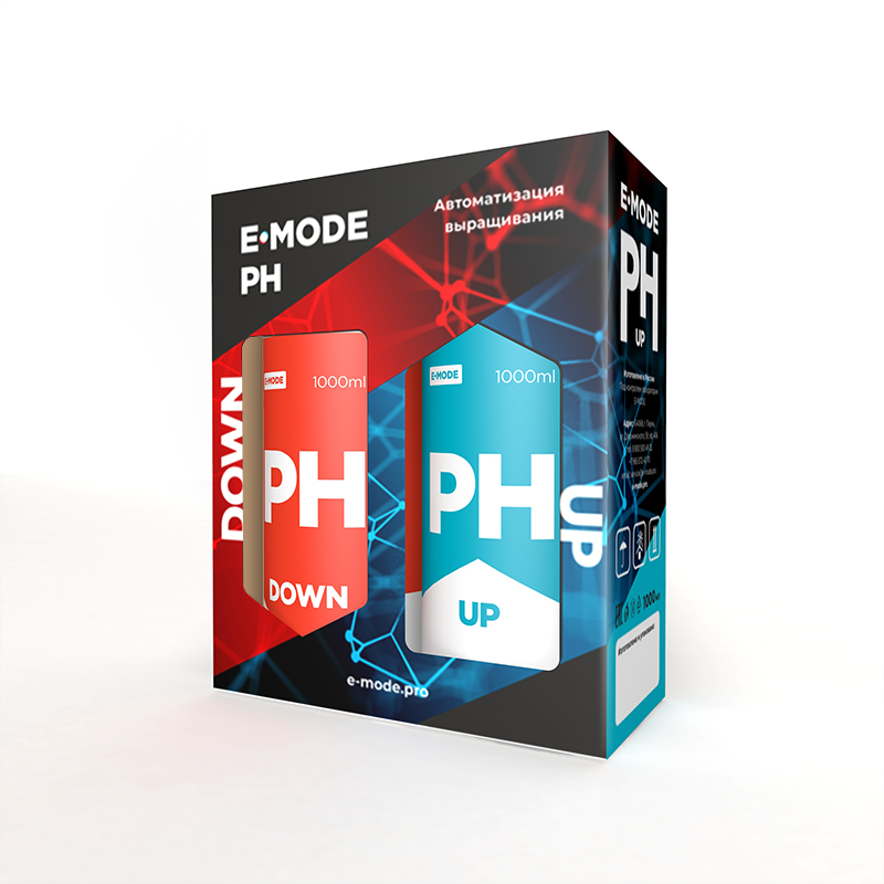 Set pH Up/pH Down E-MODE 1 л Комплект регуляторов pH