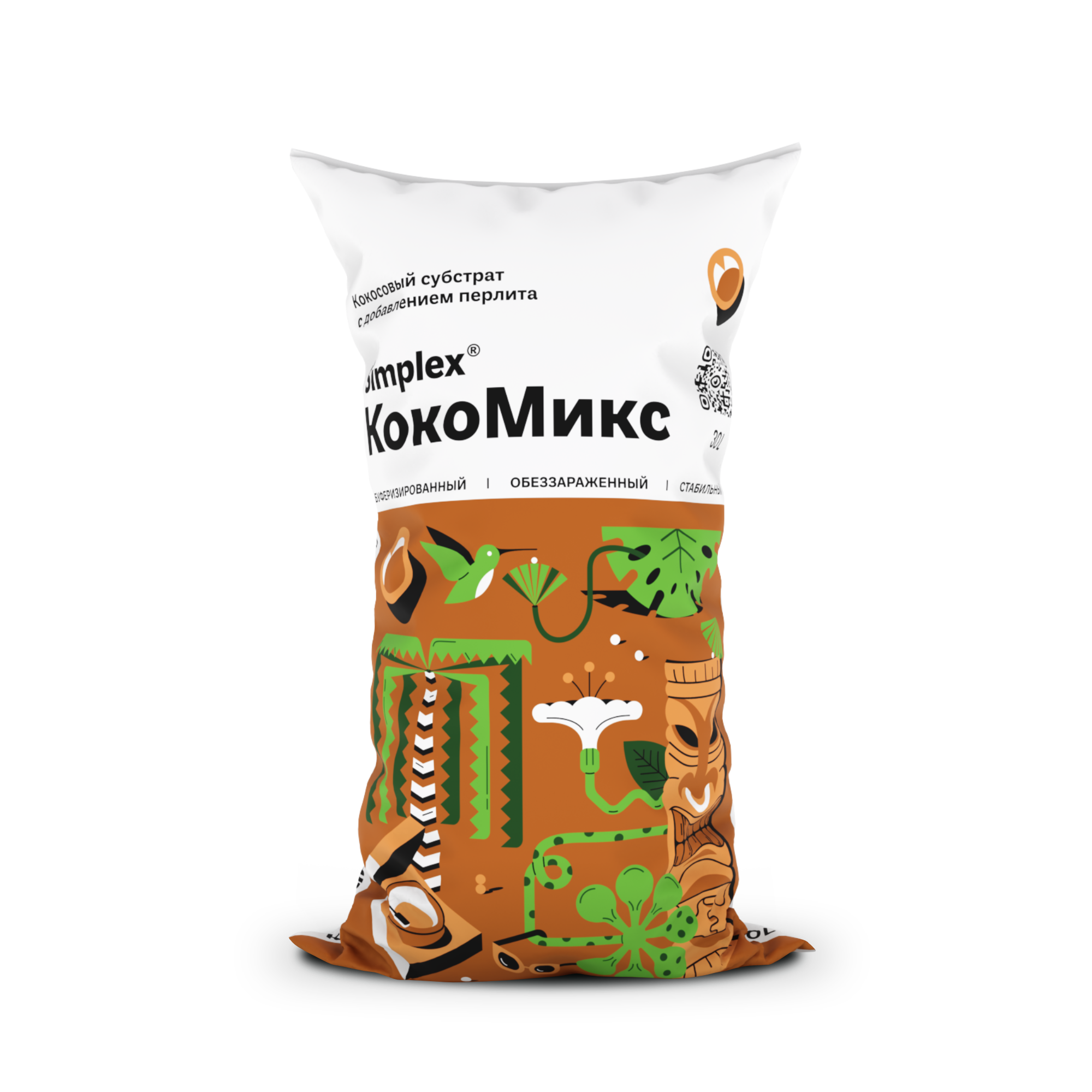 Simplex® КокоМикс (CocoMix) 30 л кокосовый субстрат